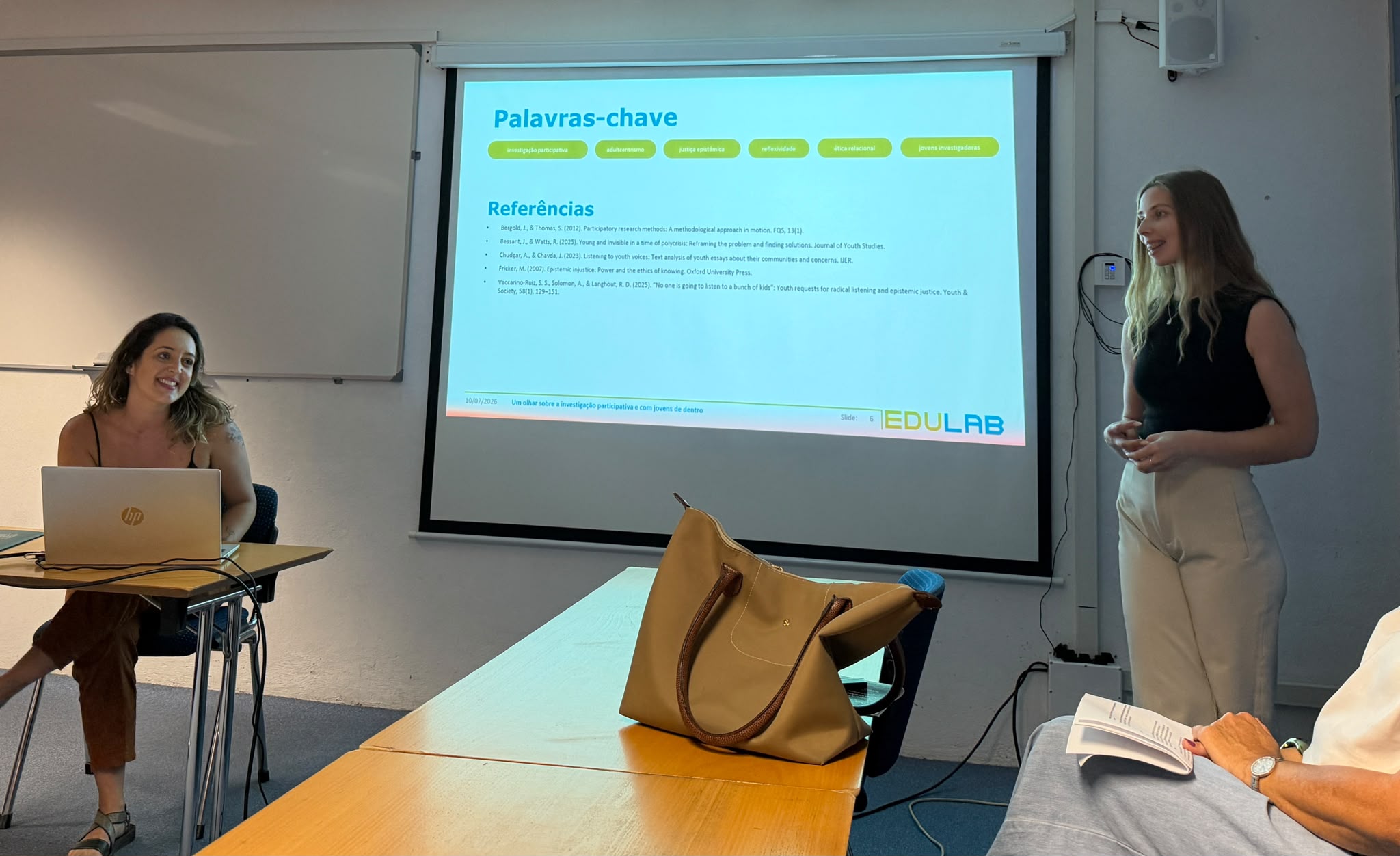 Lusofona's EDU-LAB early career researchers at the 16th CeiED Researchers' Meeting